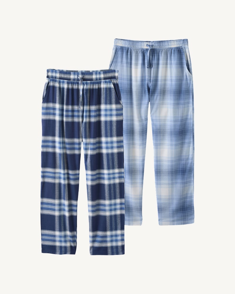Navy Blue Check Woven Pyjama Bottoms 2 Pack, £38