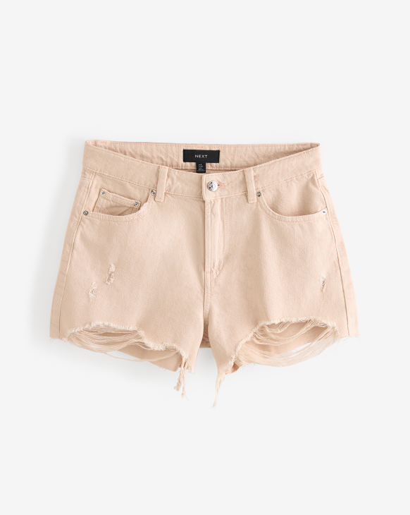 Ripped Denim Shorts